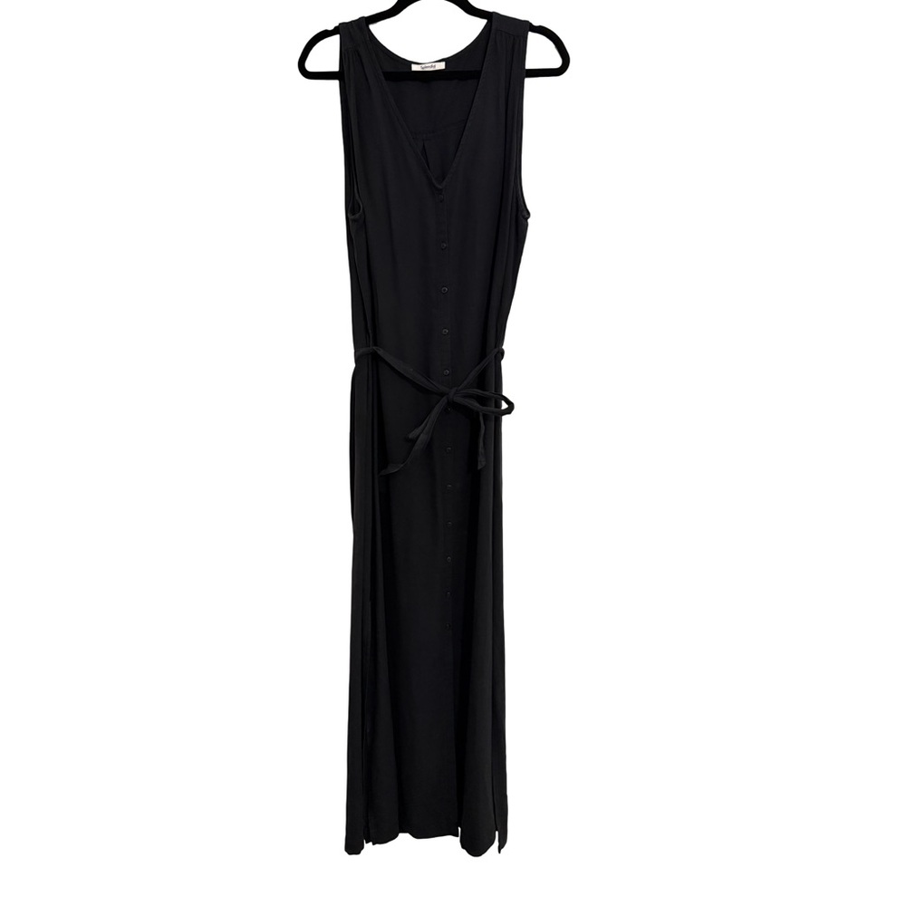 Splendid Black Sleeveless Maxi Dress